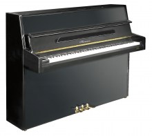 Hermann pianoforte verticale Nero Lucido5
